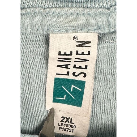 Lane Seven Graphic Tee Women's 2XL Blue With Quirky Cat Design - Picture 5 of 8